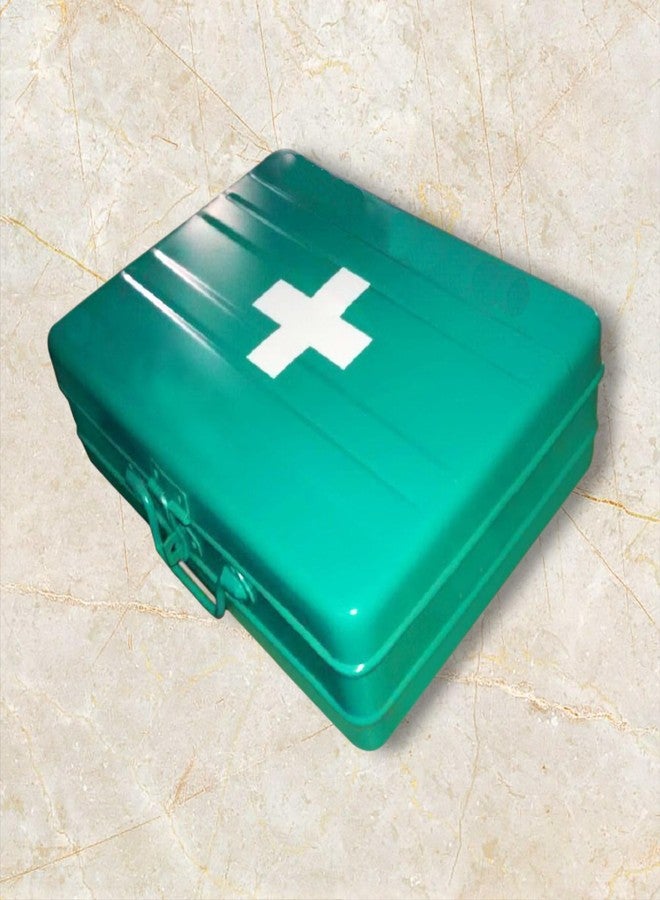 JAYCO Aluminum First Aid Box/Trunk (Empty), 12" - Medium Size, 30 cm x 21 cm x 10 cm, Green - Image 5